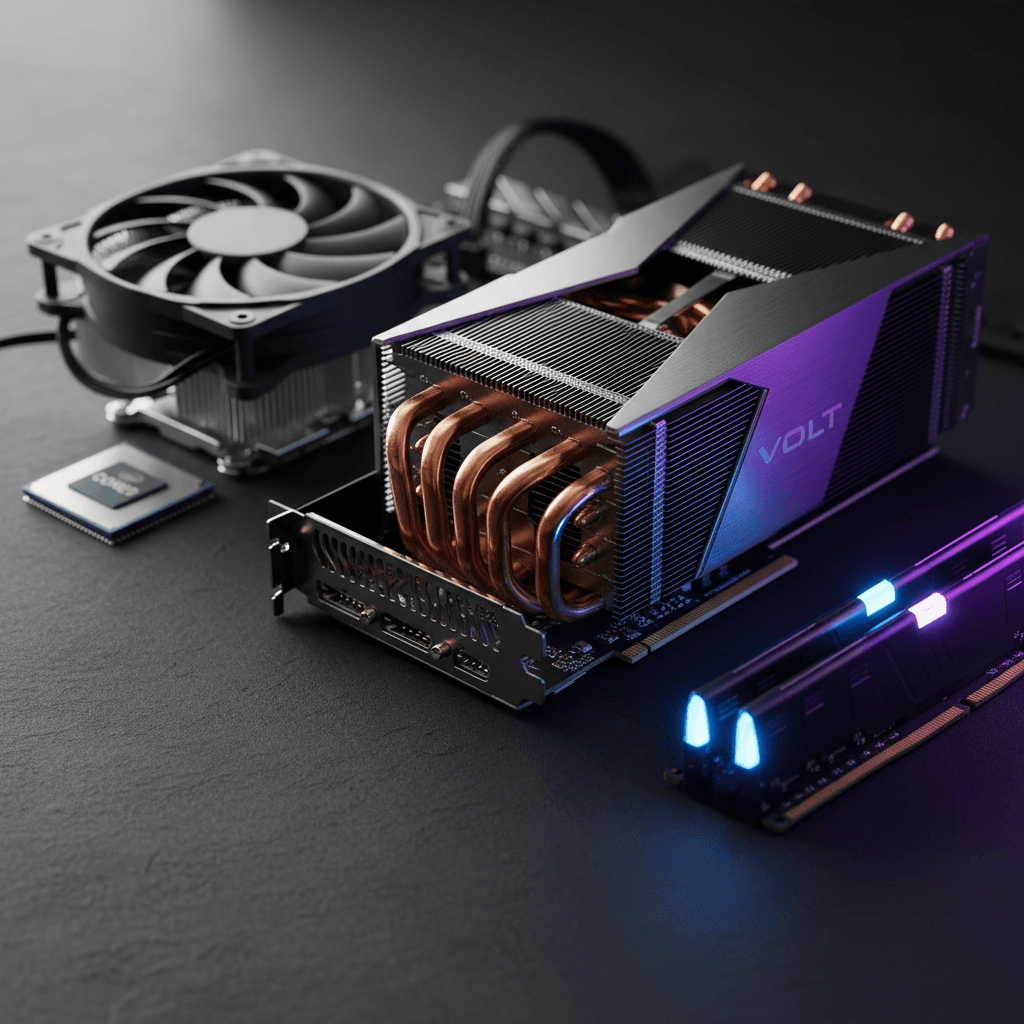 Linh kiện máy tính: bo mạch chủ, RAM, SSD